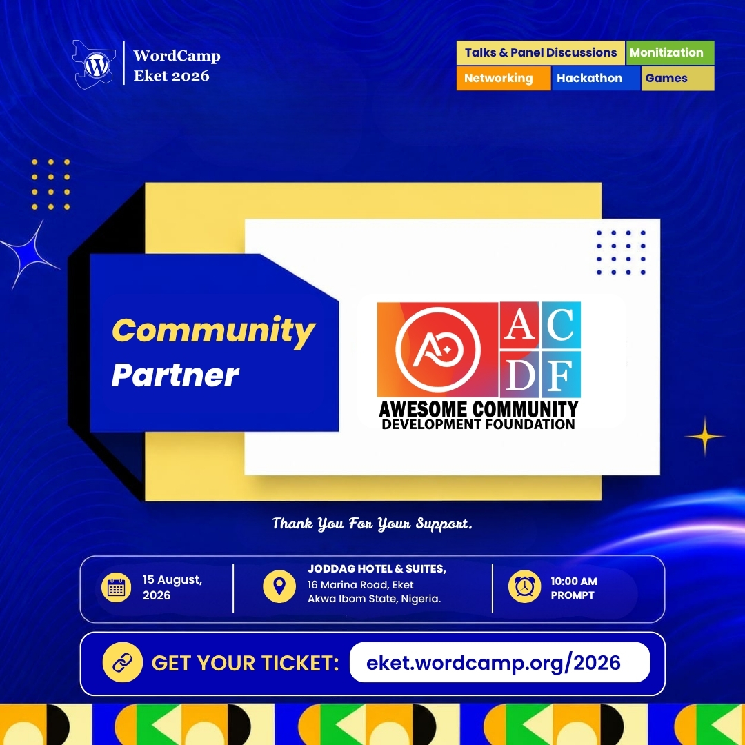 Community Partner : Awesome Community Development Foundation
