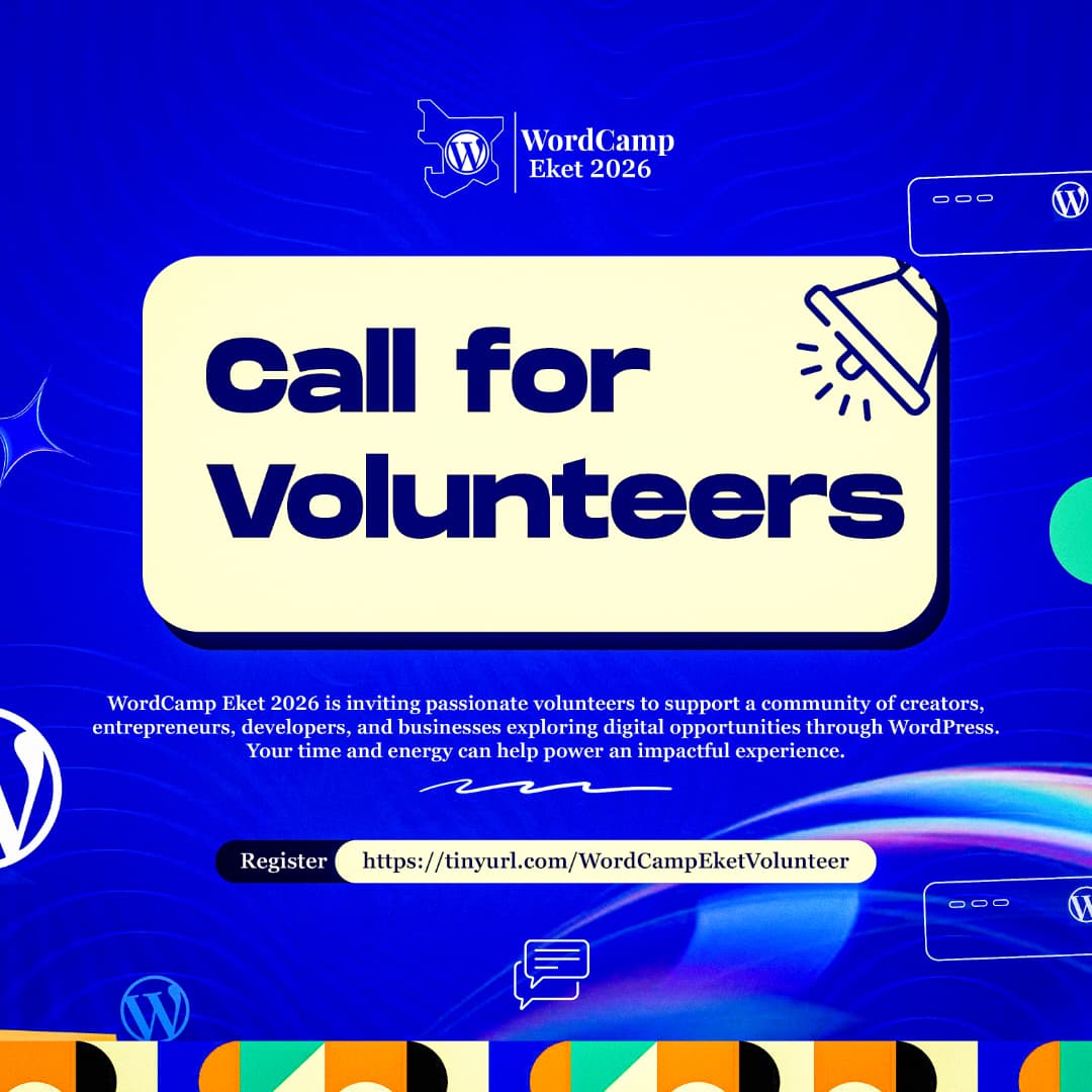 Call for volunteers